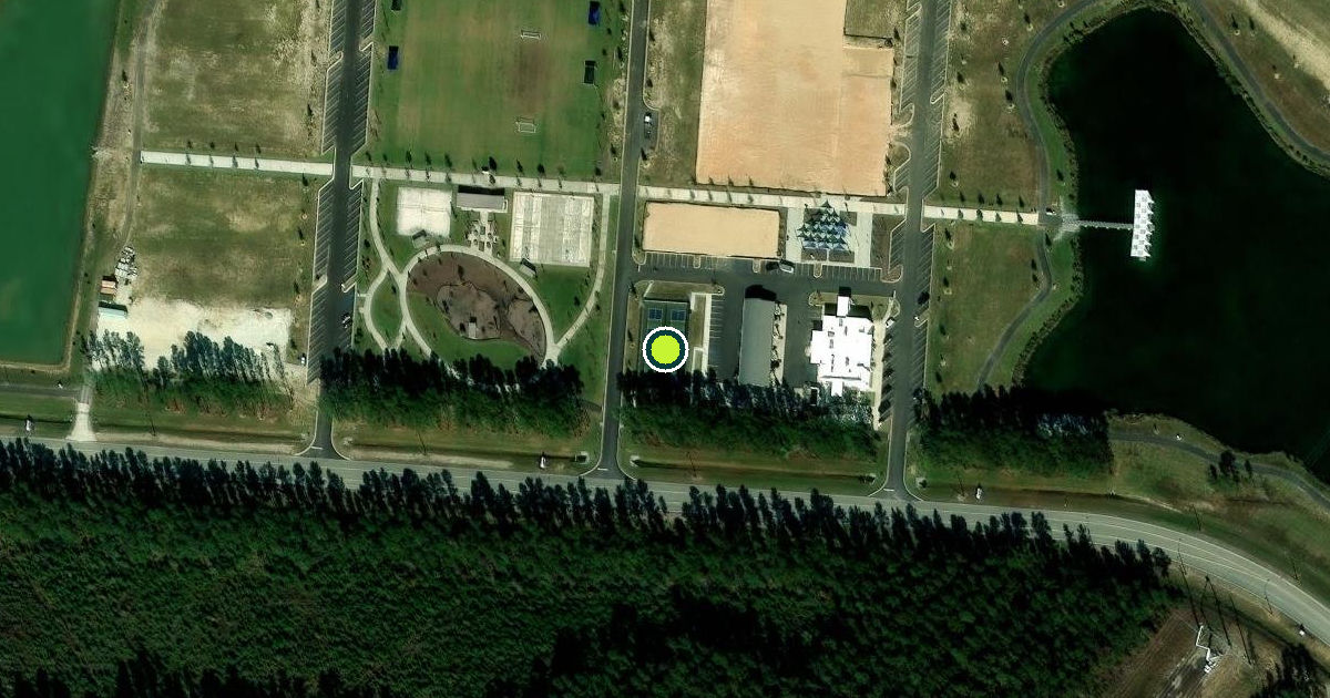 Satellite view of Berkeley County Pickleball Courts
