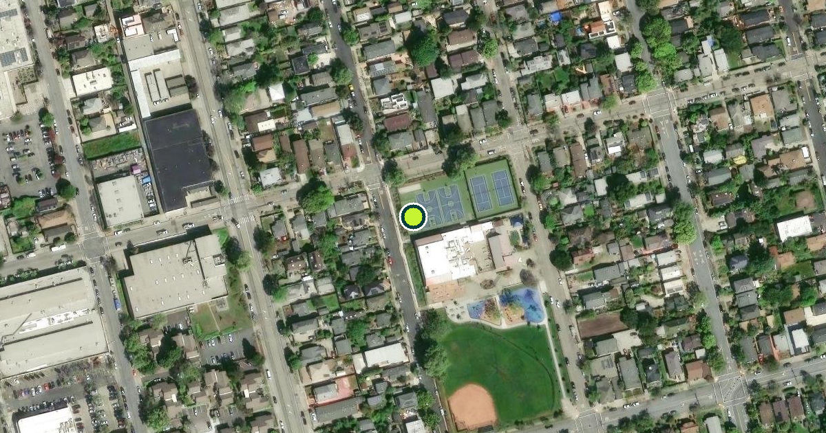 Satellite view of Berkeley Pickleball Courts