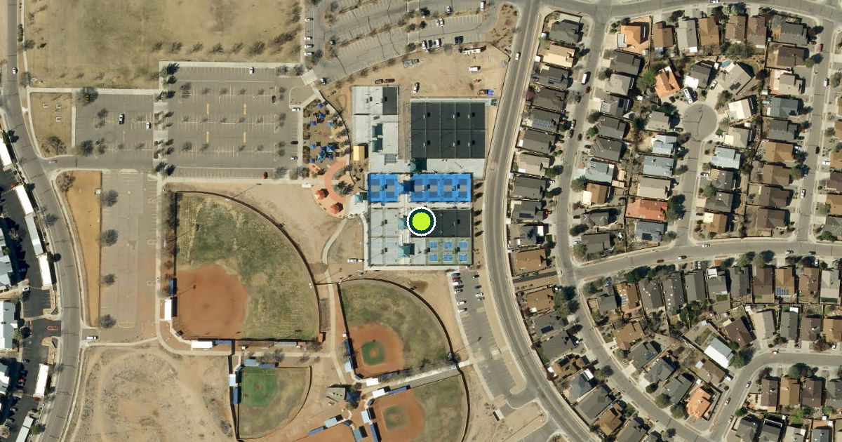 Satellite view of Bernalillo County Pickleball Courts