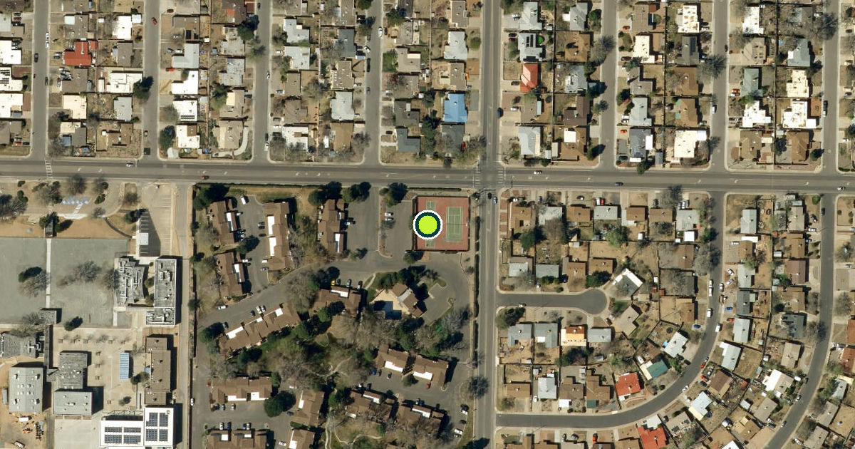Satellite view of Bernalillo County Pickleball Courts
