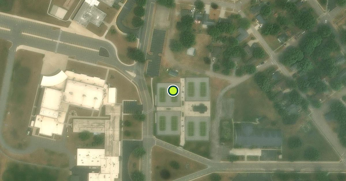 Satellite view of Berrien Springs Pickleball Courts