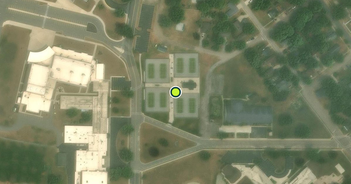Satellite view of Berrien Springs Pickleball Courts