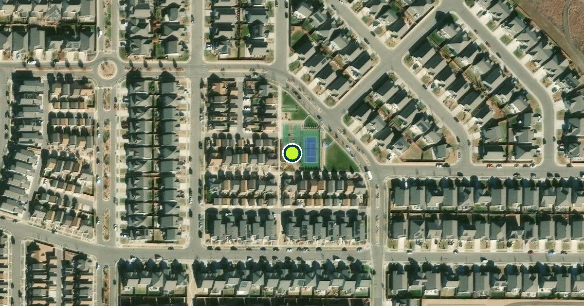 Satellite view of Berthoud Pickleball Courts