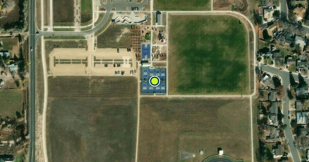 Satellite view of Berthoud Pickleball Courts
