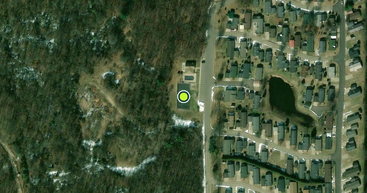 Satellite view of Bertrand Township Pickleball Courts