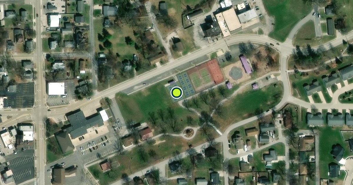 Satellite view of Bethalto Pickleball Courts