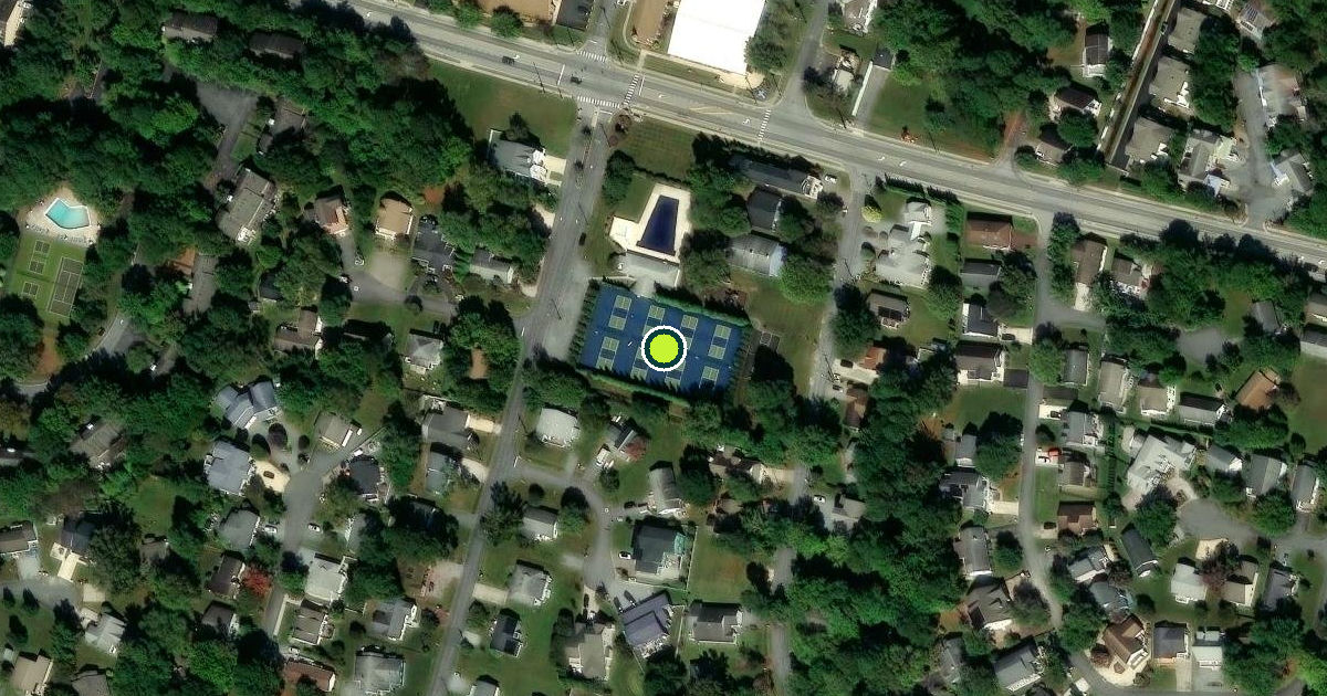 Satellite view of Bethany Beach Pickleball Courts