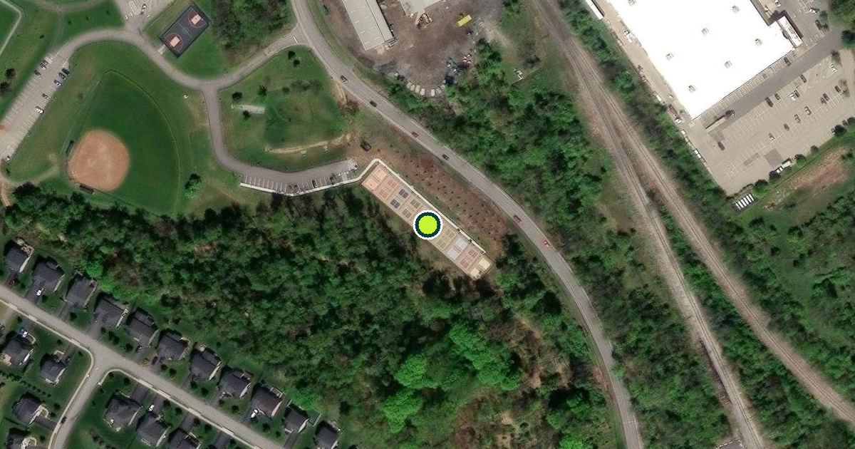 Satellite view of Bethel Park Pickleball Courts