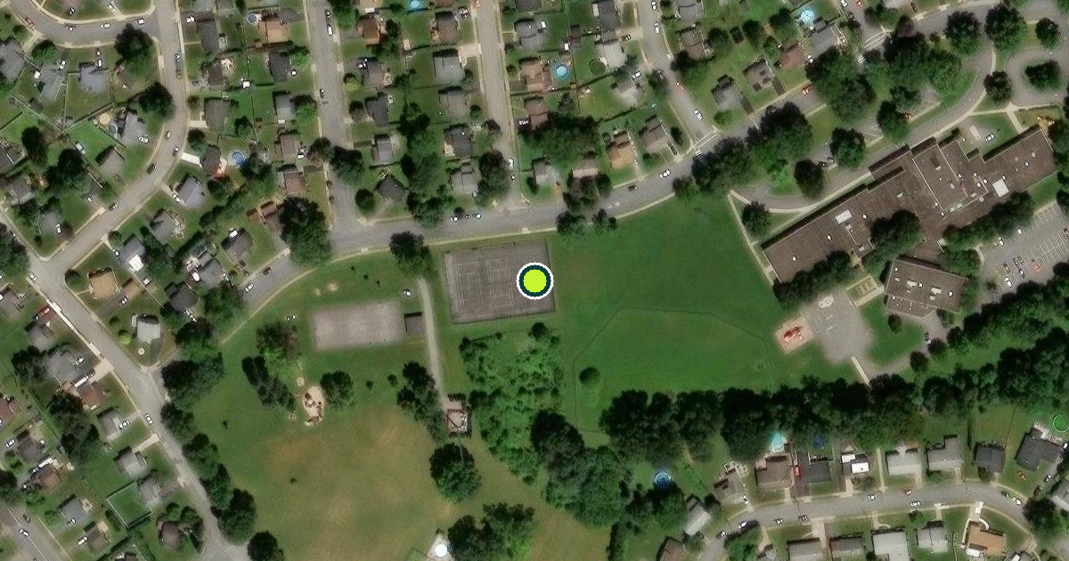 Satellite view of Bethlehem Pickleball Courts