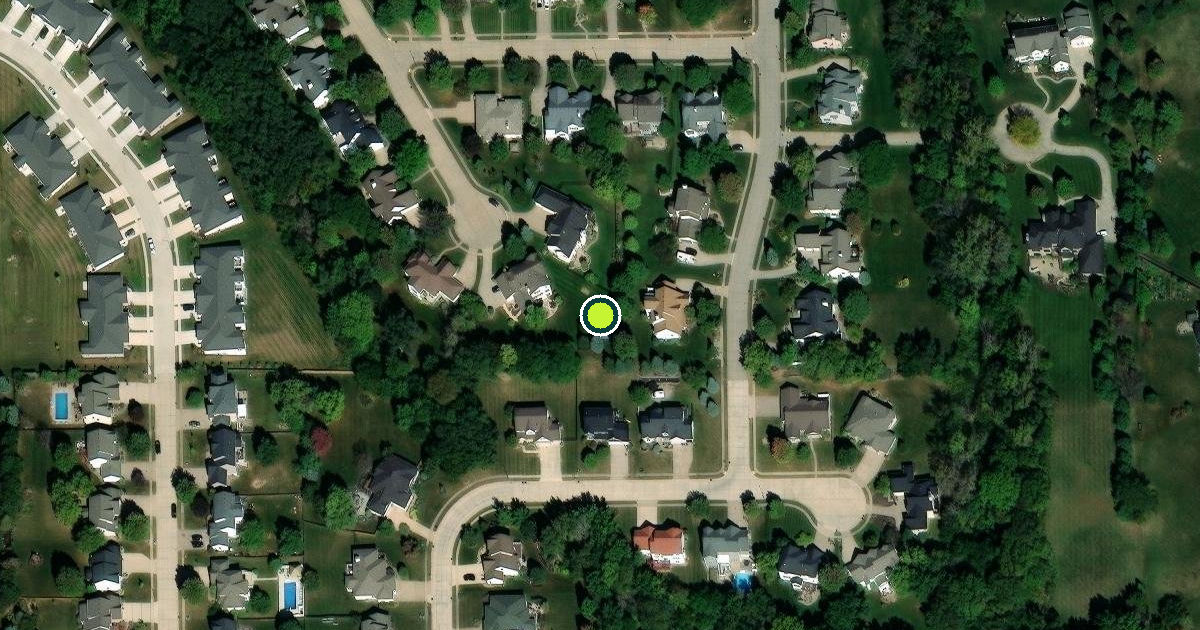 Satellite view of Bettendorf Pickleball Courts