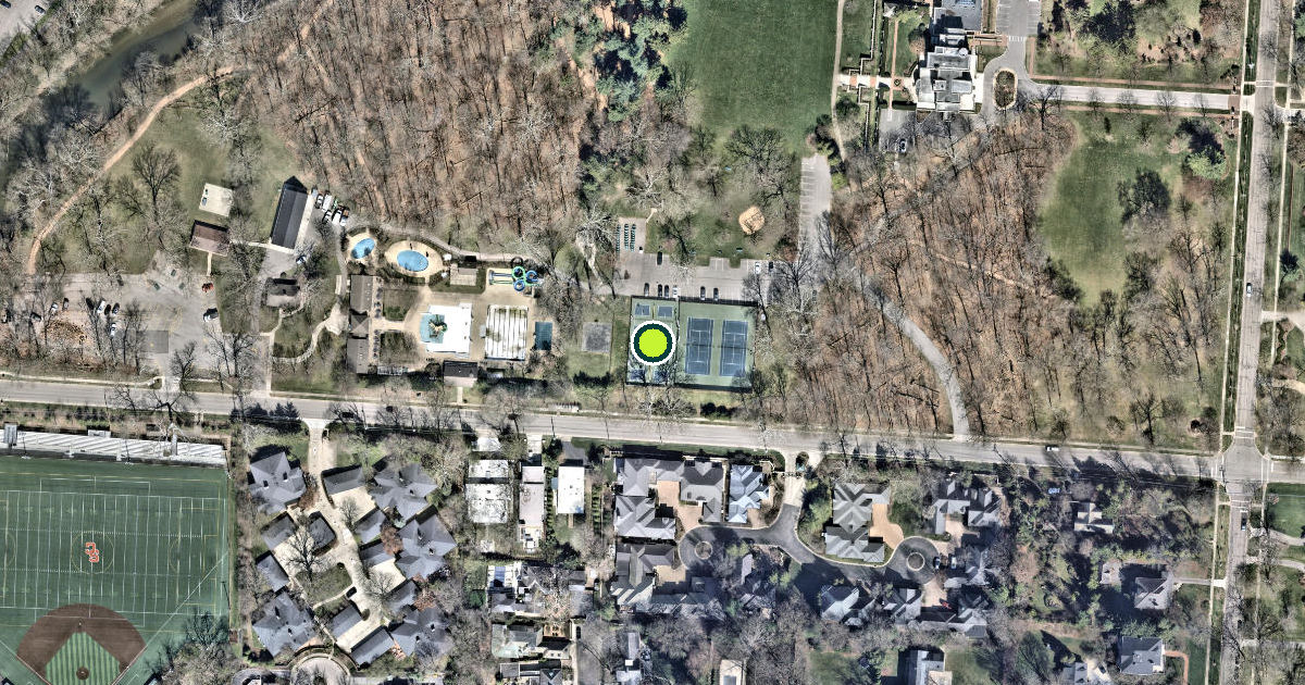 Satellite view of Bexley Pickleball Courts
