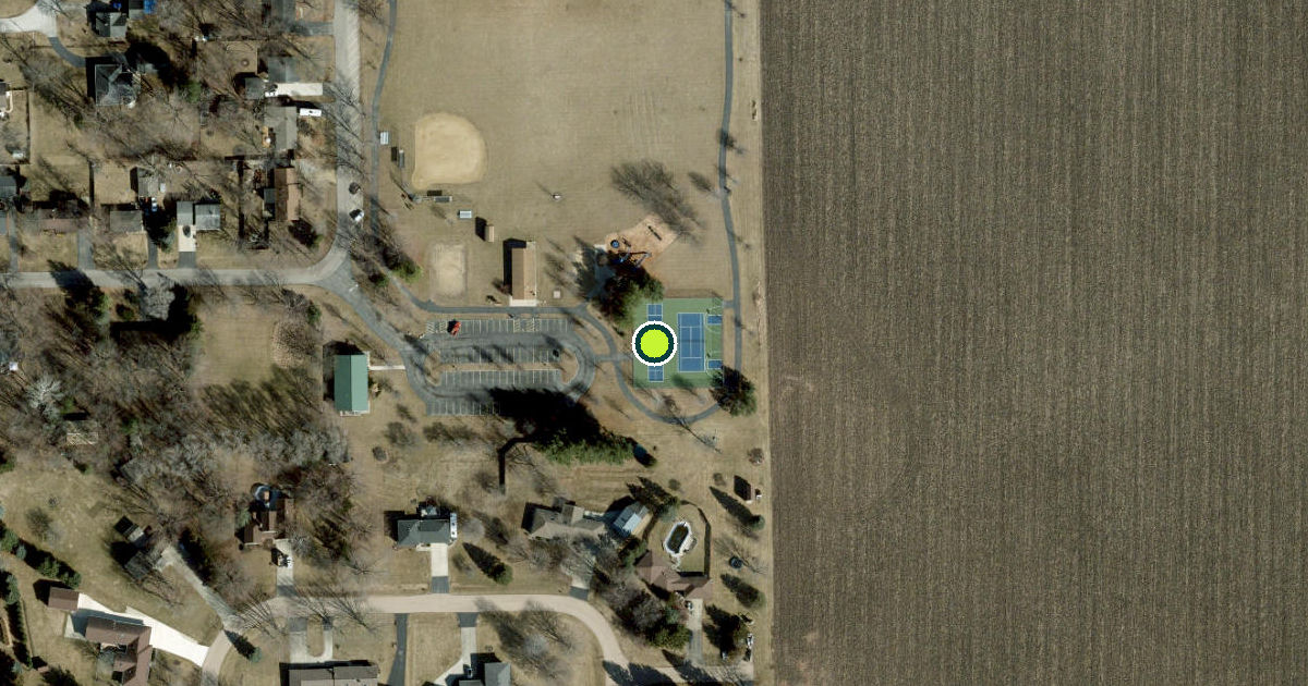 Satellite view of Big Rock Pickleball Courts