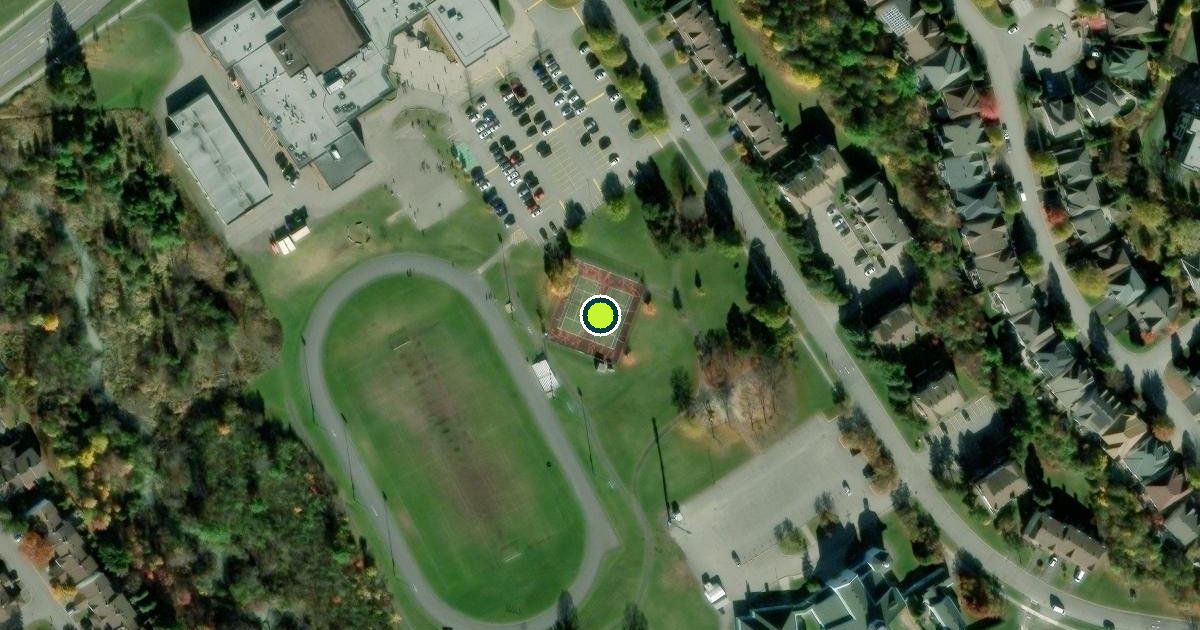 Satellite view of Bilberry Park Pickleball Courts