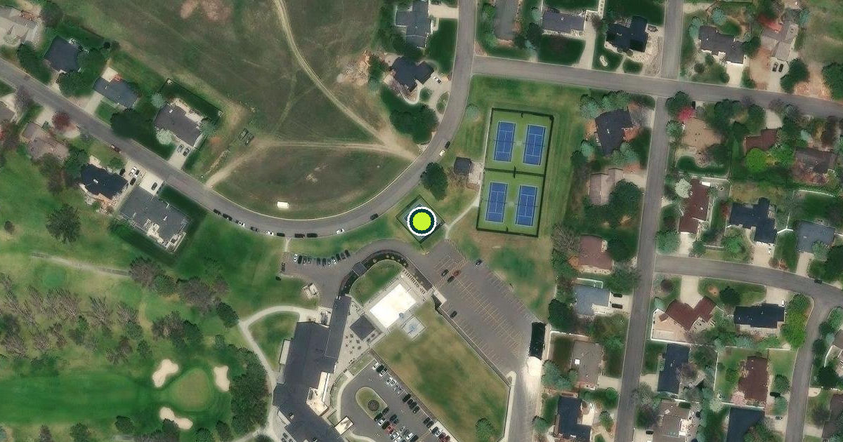 Satellite view of Billings Pickleball Courts
