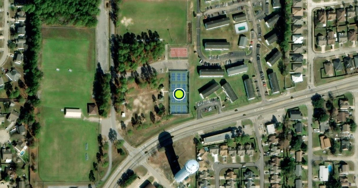 Satellite view of Biloxi Pickleball Courts