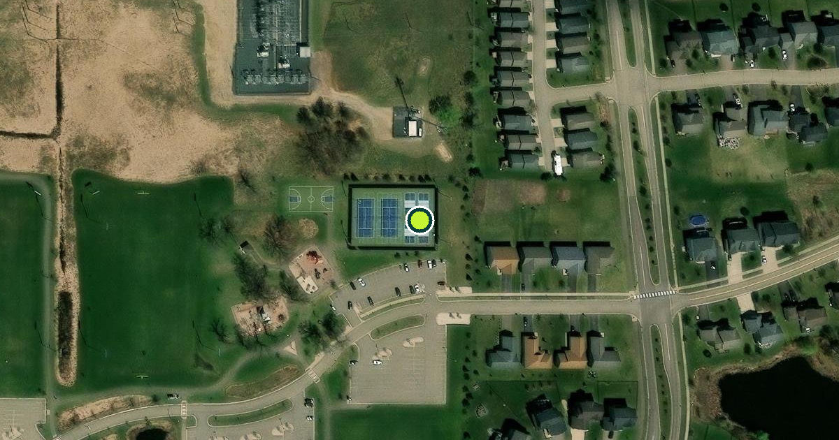 Satellite view of Blaine Pickleball Courts