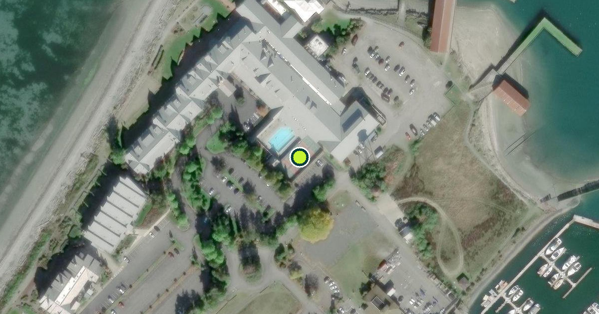 Satellite view of Blaine Pickleball Courts