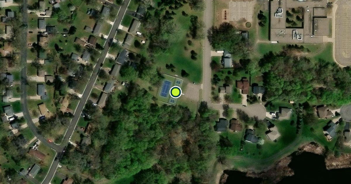 Satellite view of Blaine Pickleball Courts
