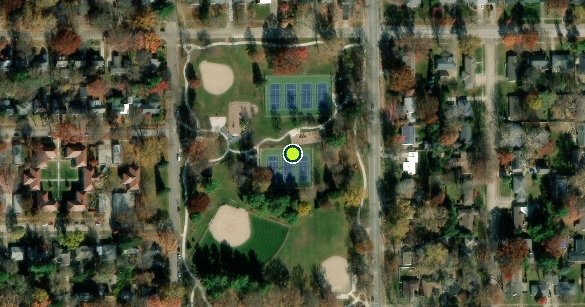 Satellite view of Blair Park Tennis Court