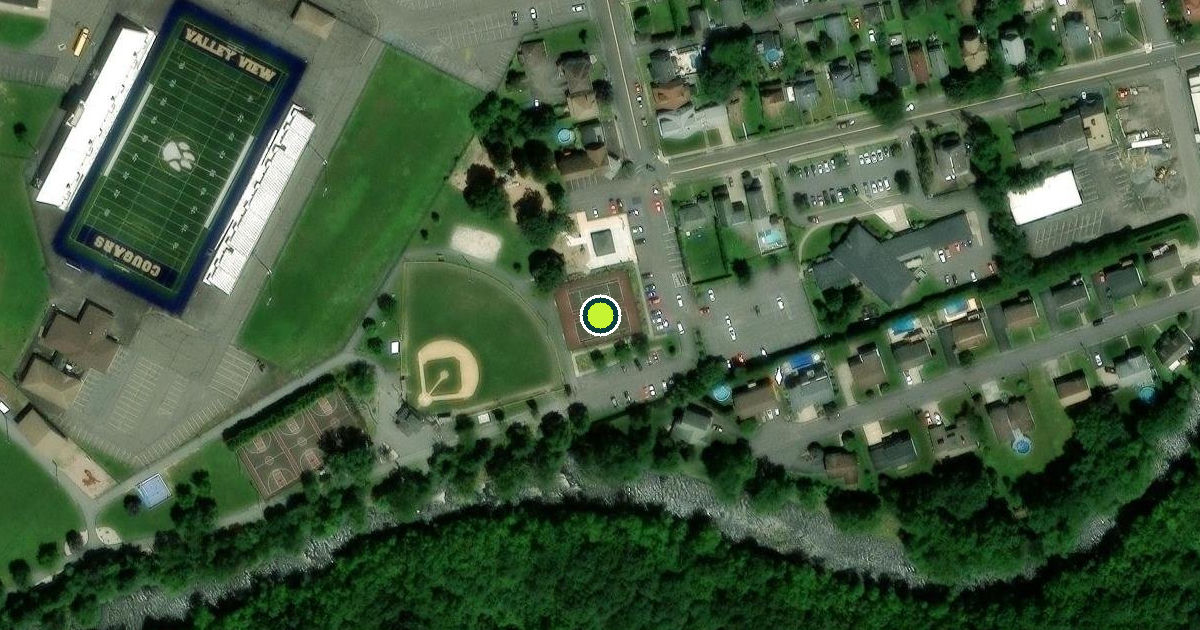 Satellite view of Blakely Pickleball Courts