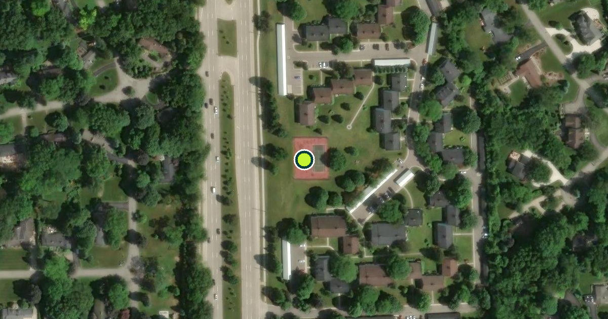 Satellite view of Bloomfield Township Pickleball Courts
