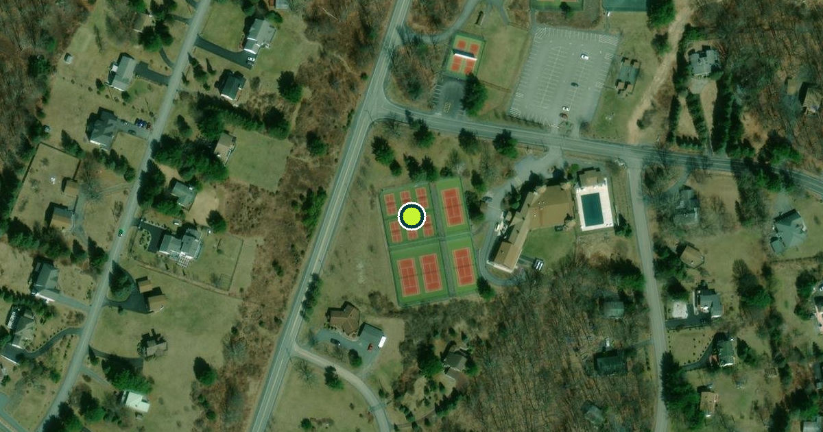 Satellite view of Blooming Grove Township Pickleball Courts