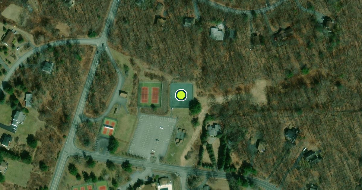 Satellite view of Blooming Grove Township Pickleball Courts