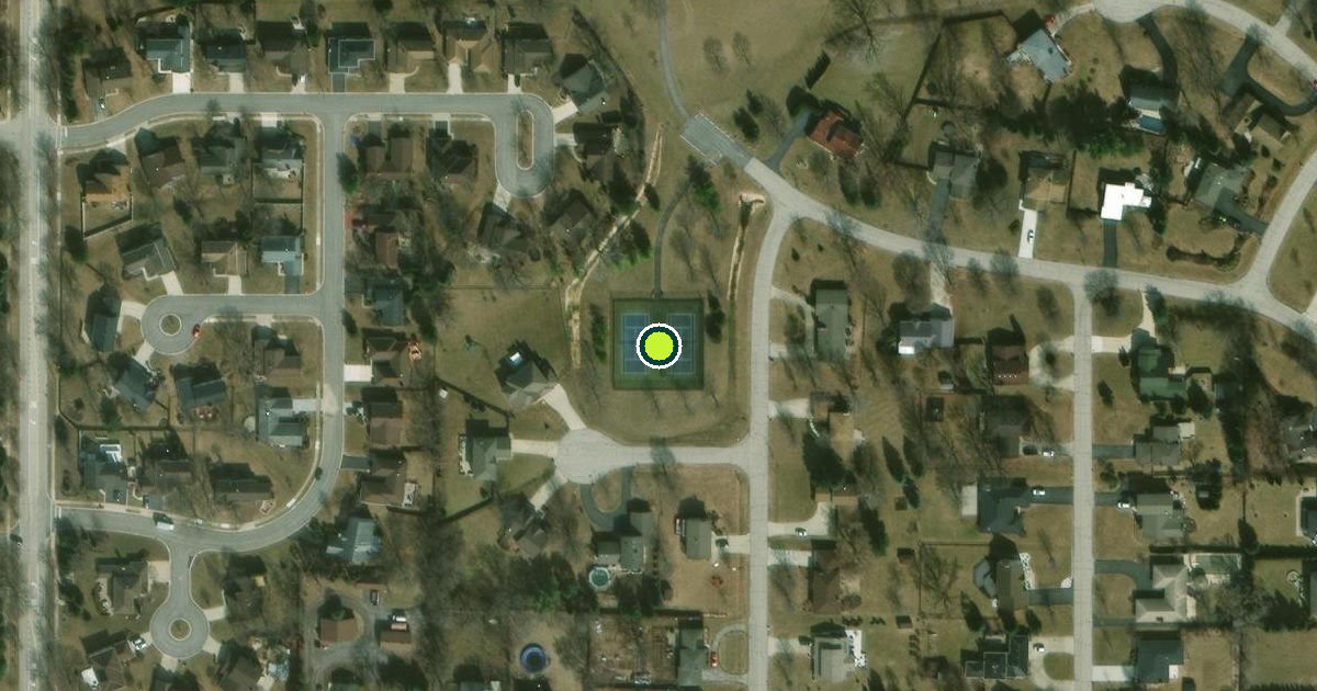 Satellite view of Bloomingdale Pickleball Courts