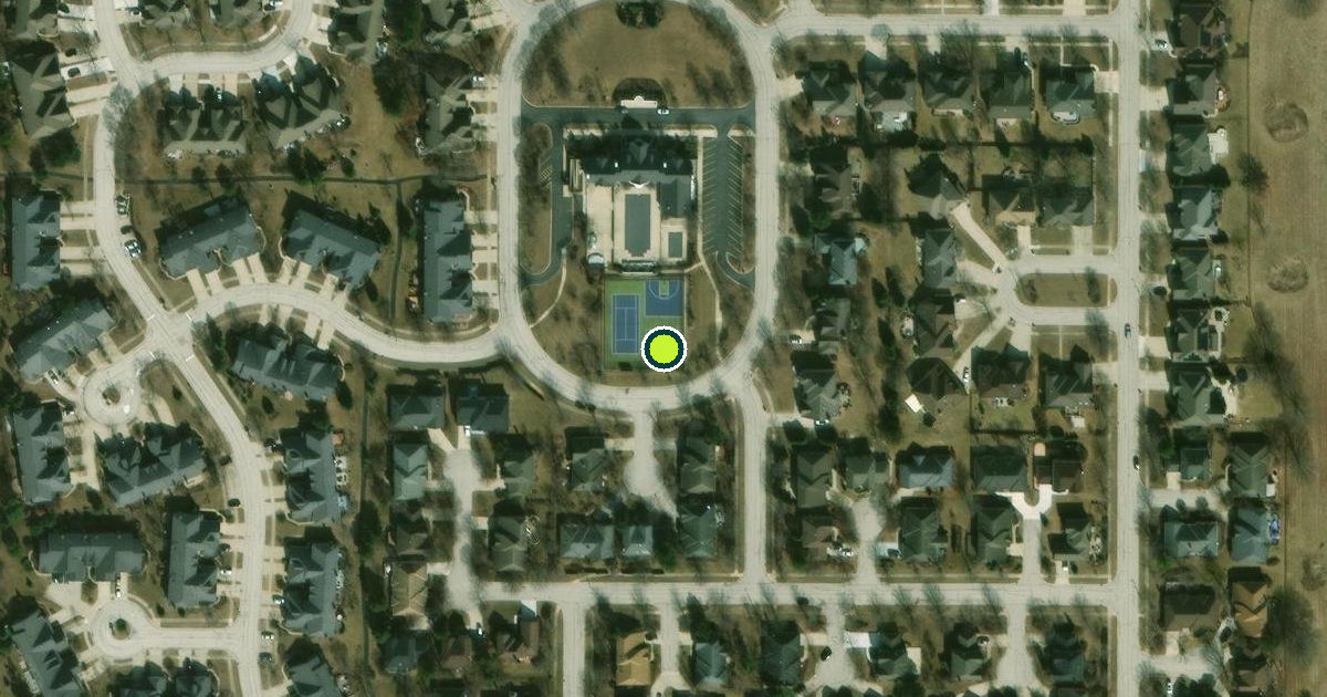 Satellite view of Bloomingdale Pickleball Courts