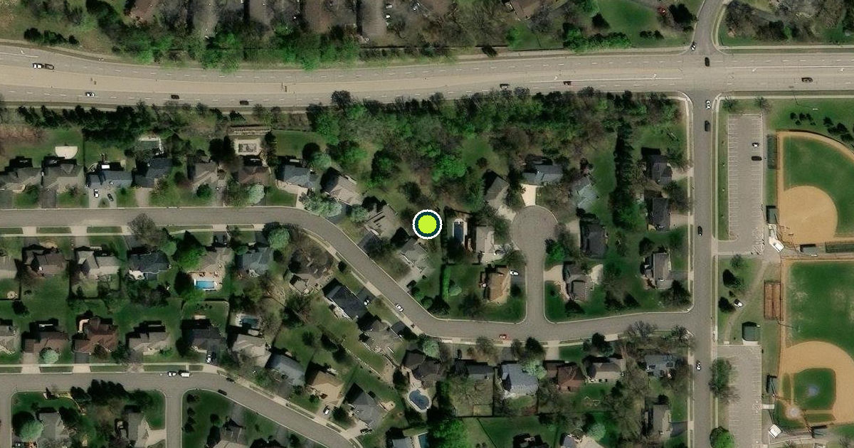 Satellite view of Bloomington Pickleball Courts