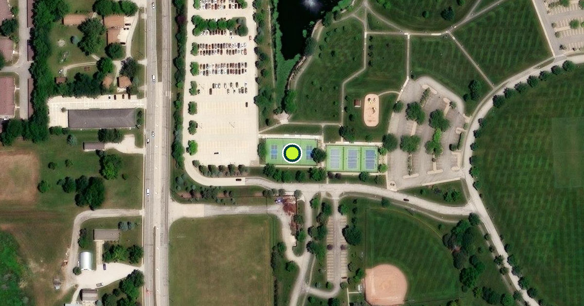 Satellite view of Bloomington Pickleball Courts