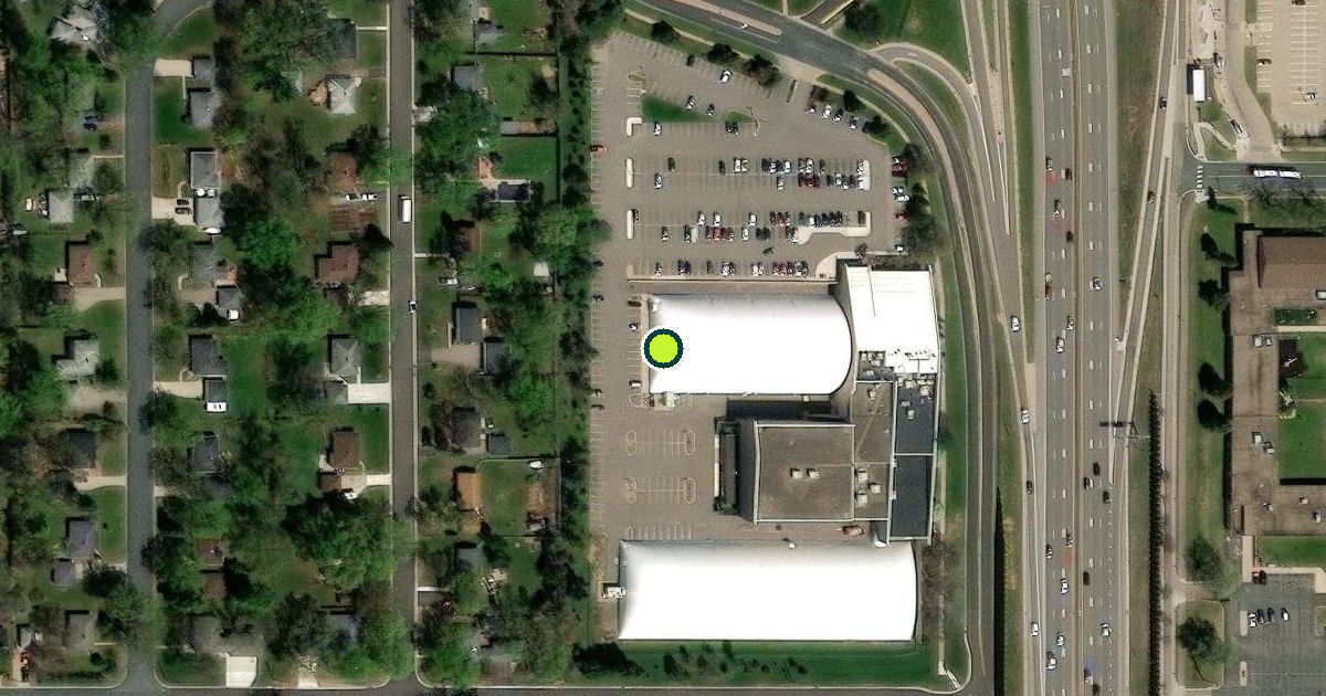 Satellite view of Bloomington Pickleball Courts