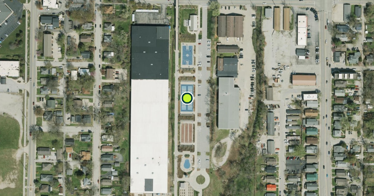 Satellite view of Bloomington Pickleball Courts