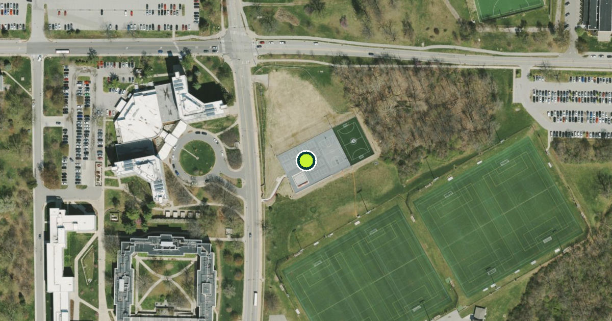 Satellite view of Bloomington Pickleball Courts