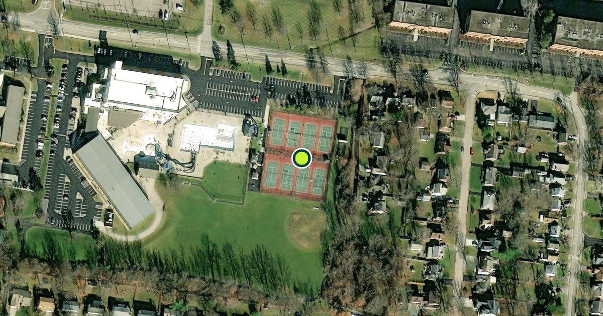 Satellite view of Blue Ash Pickleball Courts