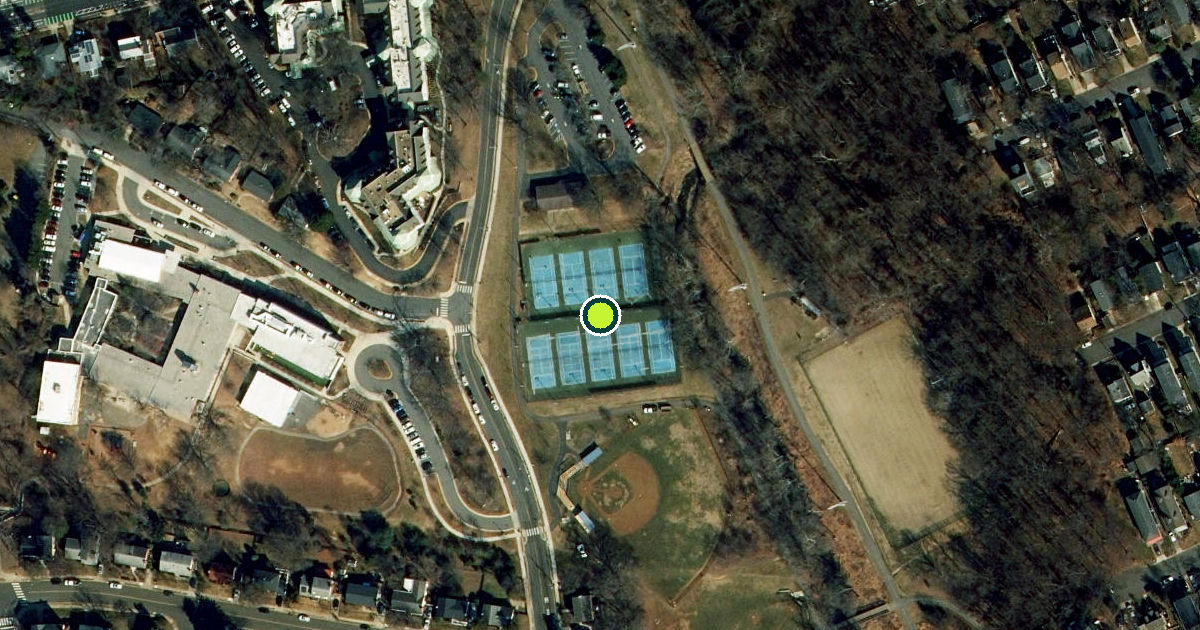 Satellite view of Bluemont Tennis Center