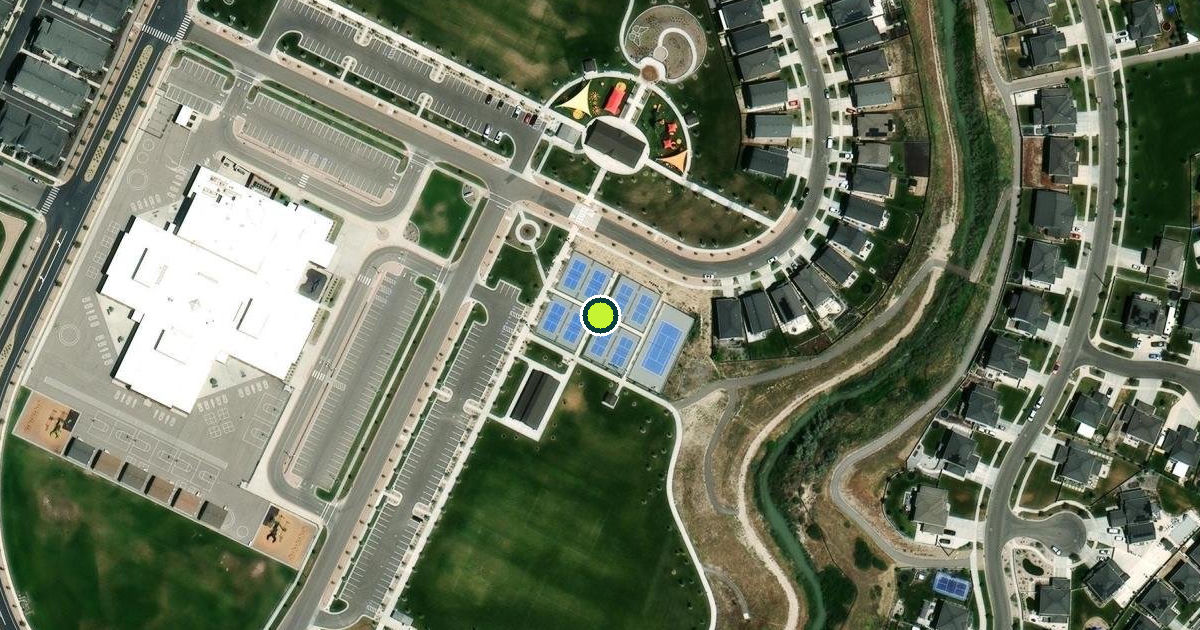 Satellite view of Bluffdale Pickleball Courts