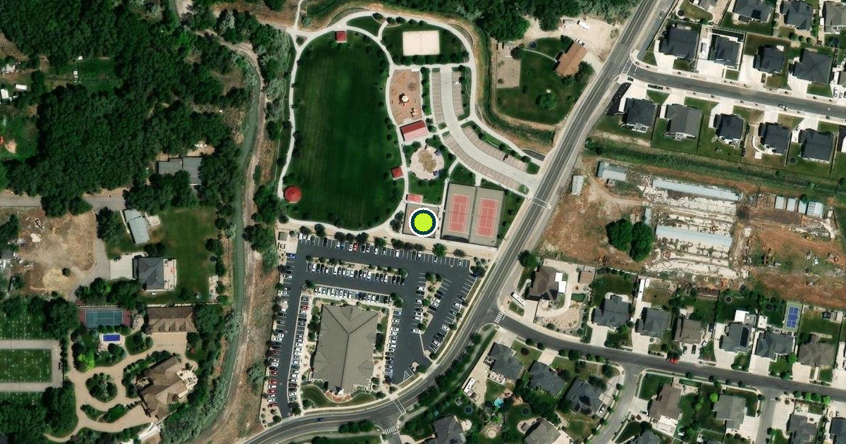 Satellite view of Bluffdale Pickleball Courts