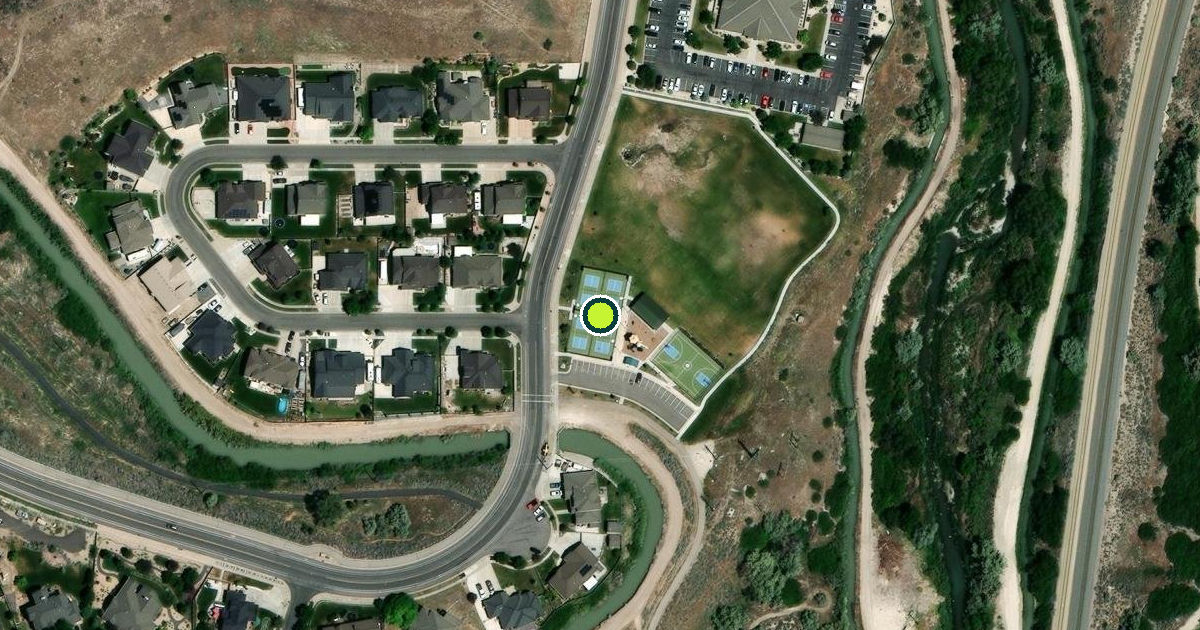 Satellite view of Bluffdale Pickleball Courts