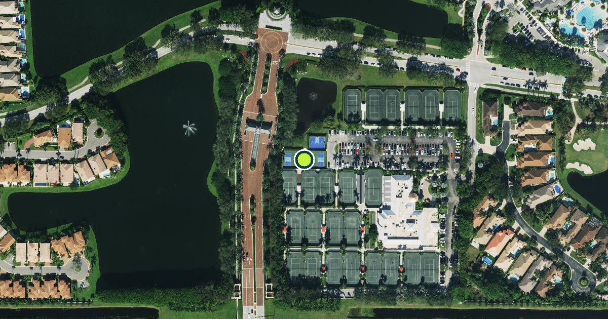 Satellite view of Boca Raton Pickleball Courts