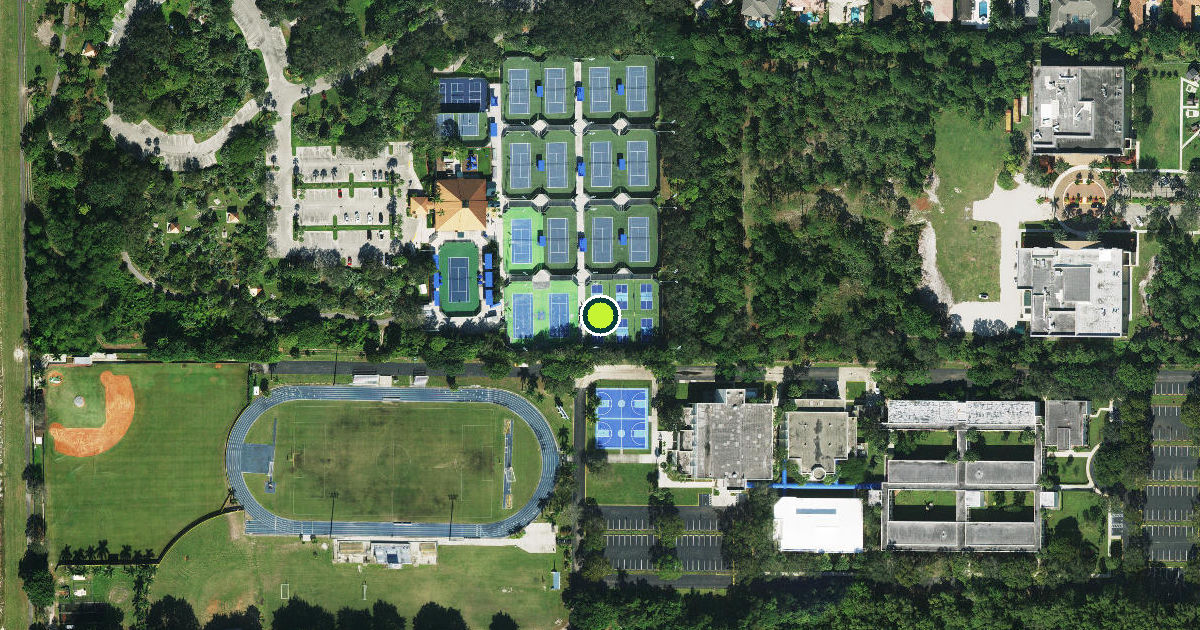 Satellite view of Boca Raton Pickleball Courts