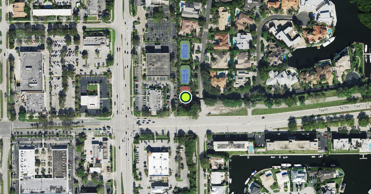 Satellite view of Boca Raton Pickleball Courts