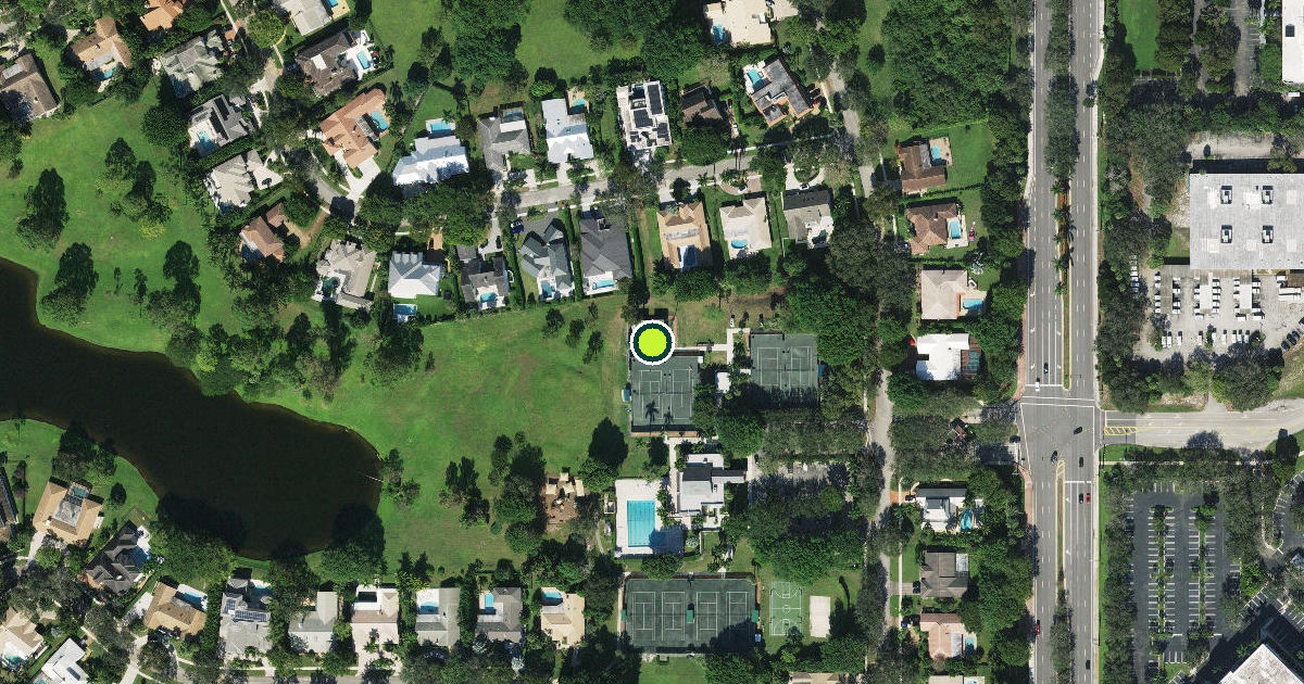 Satellite view of Boca Raton Pickleball Courts