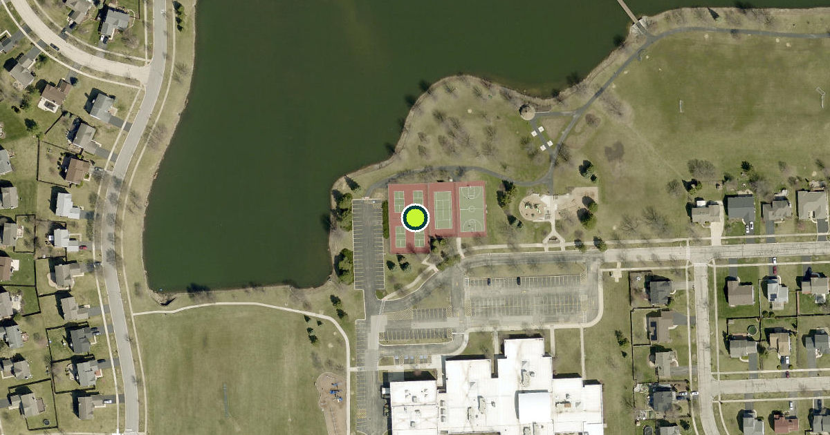 Satellite view of Bolingbrook Pickleball Courts