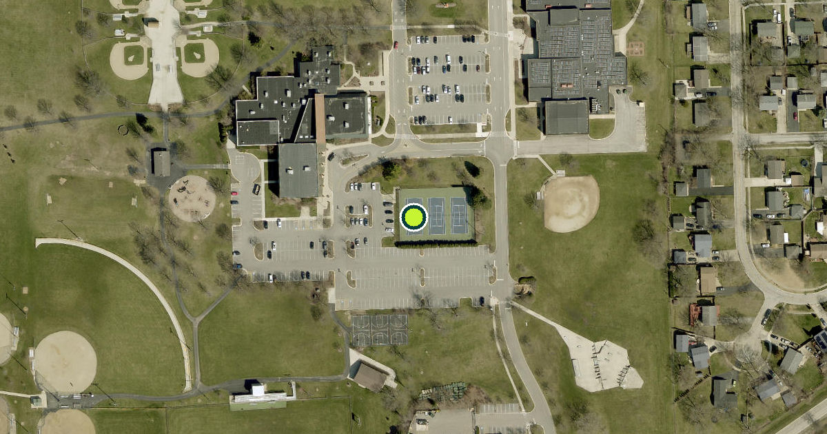 Satellite view of Bolingbrook Pickleball Courts