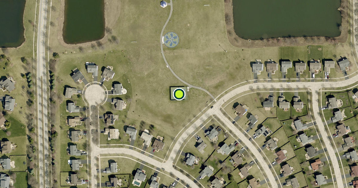 Satellite view of Bolingbrook Pickleball Courts