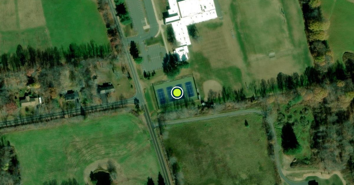 Satellite view of Bolton Pickleball Courts