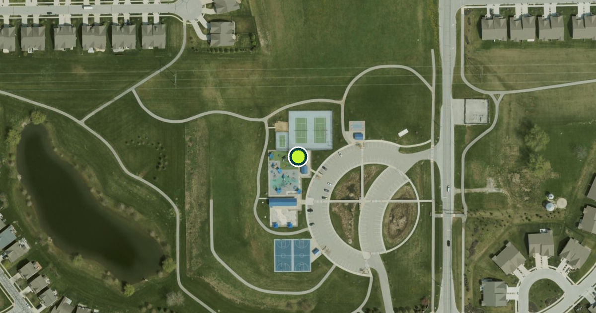 Satellite view of Boone County Pickleball Courts
