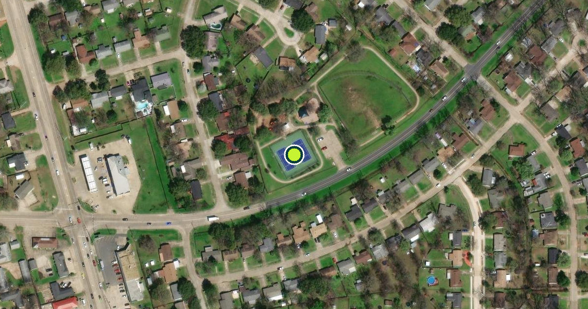 Satellite view of Bossier City Pickleball Courts