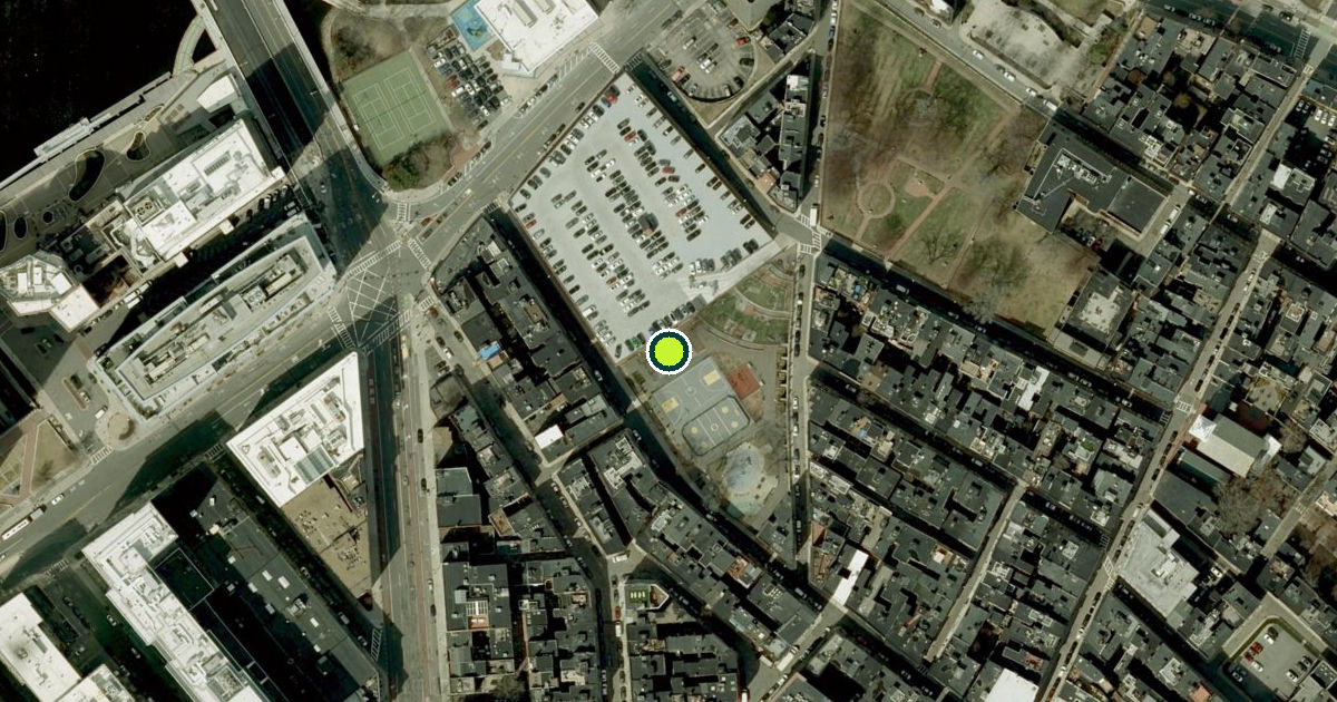 Satellite view of Boston Pickleball Courts